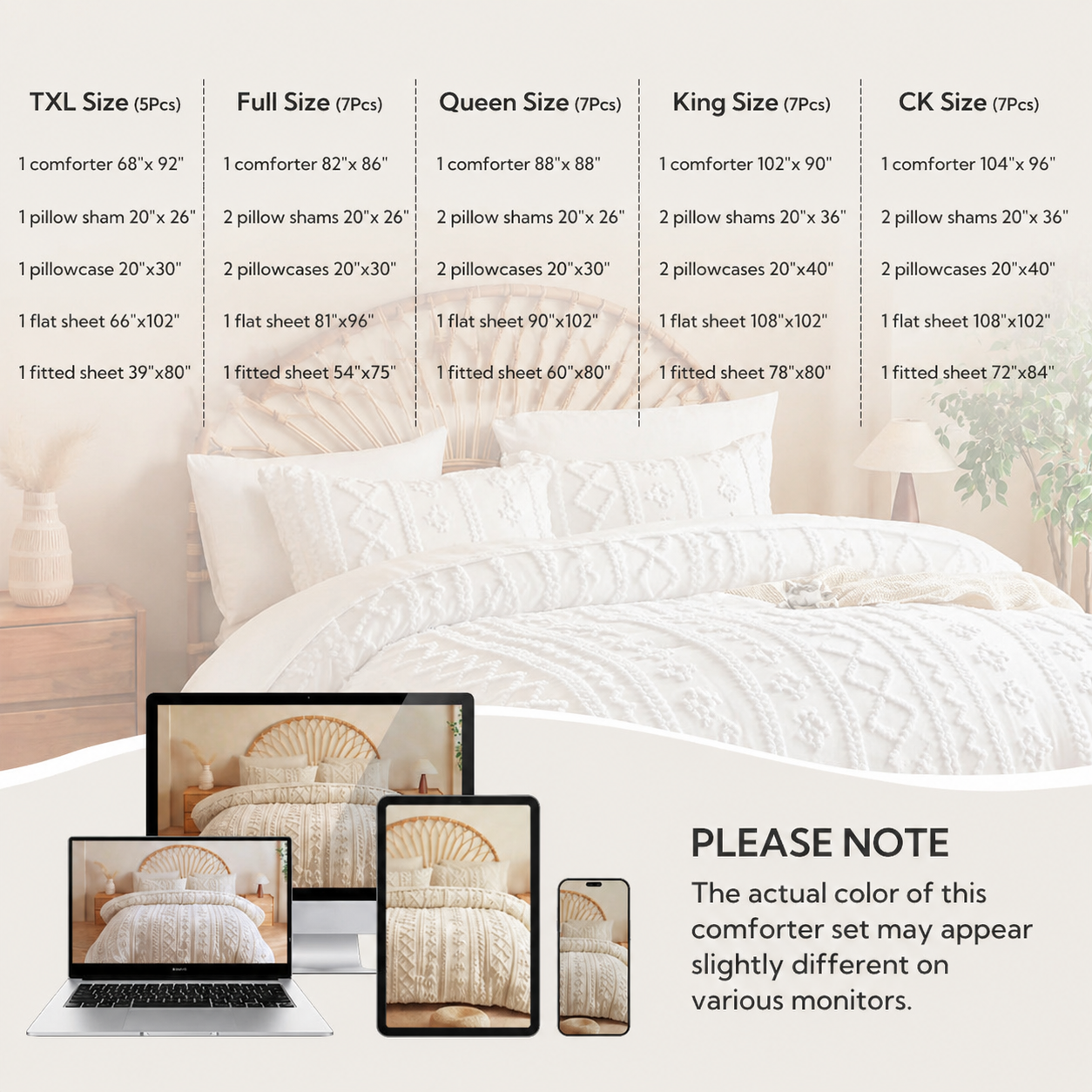 Boho Deluxe Tufted Decorative Quilt cover set (VIRAL ON TIKTOK)