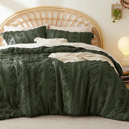 Boho Deluxe Tufted Decorative Quilt cover set