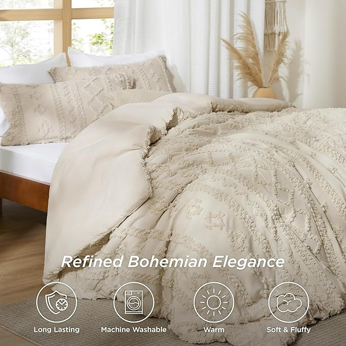 Boho Deluxe Tufted Decorative Quilt cover set (VIRAL ON TIKTOK)