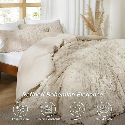 Boho Deluxe Tufted Decorative Quilt cover set